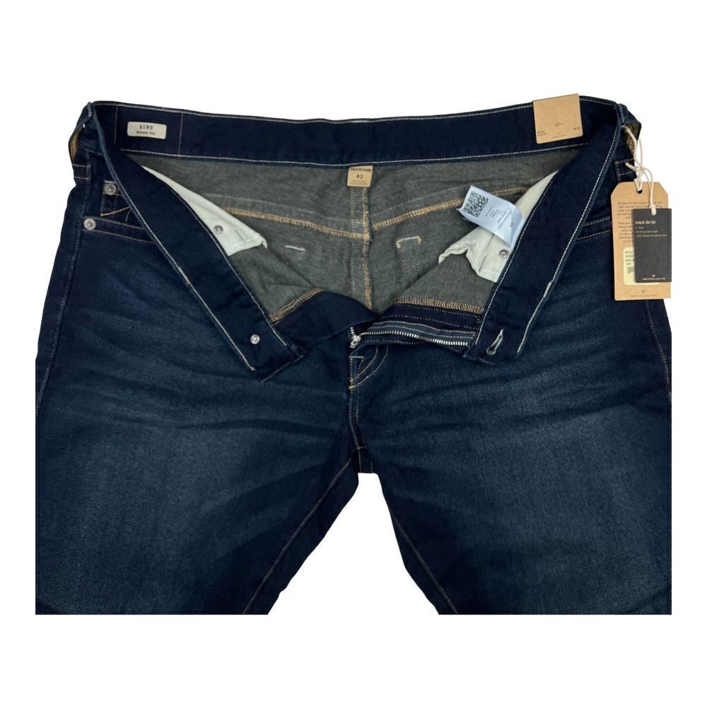 New True Religion Geno Men Denim Blue Jeans Relaxed Slim Deep Shadow US 42 - Picture 5 of 11